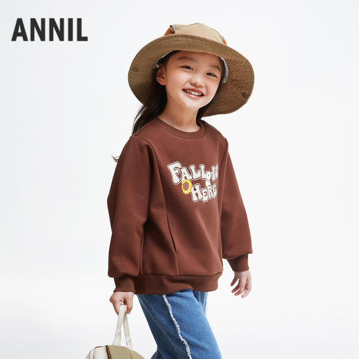 女童空气层暖卫衣安奈儿童装实体店同款XG431676 商品图1