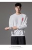 PINLI品立2024秋季新款男士宽松休闲卫衣潮牌兔子贴布绣长袖上衣BG243109018 商品缩略图0