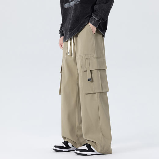 【新款DYF】大依优型大码直筒休闲裤工装裤阔腿加肥加大男装舒适胖子肥佬百搭运动裤长裤 商品图9