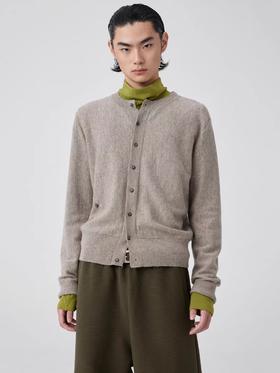 Simple Project/M24127/薄款羊毛圆领开衫毛衣