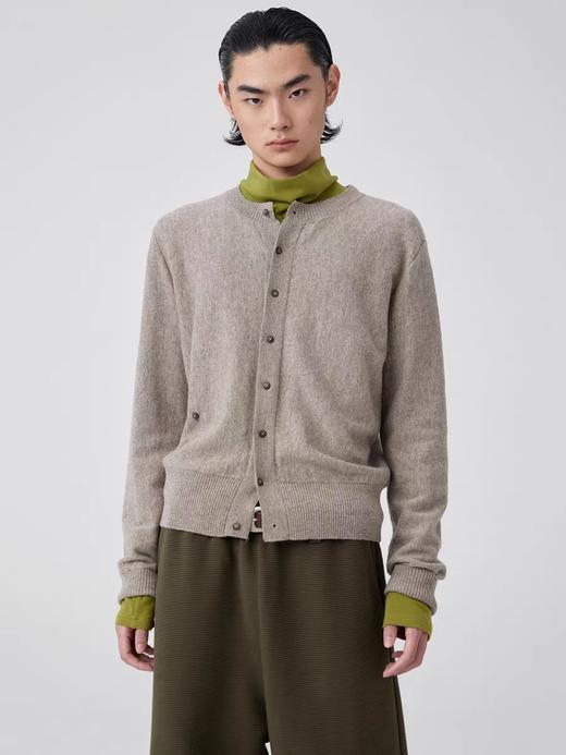 Simple Project/M24127/薄款羊毛圆领开衫毛衣 商品图0