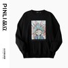 PINLI品立2024秋季新款国潮京剧烫钻卫衣男印花宽松休闲圆领上衣BG243109003 商品缩略图5