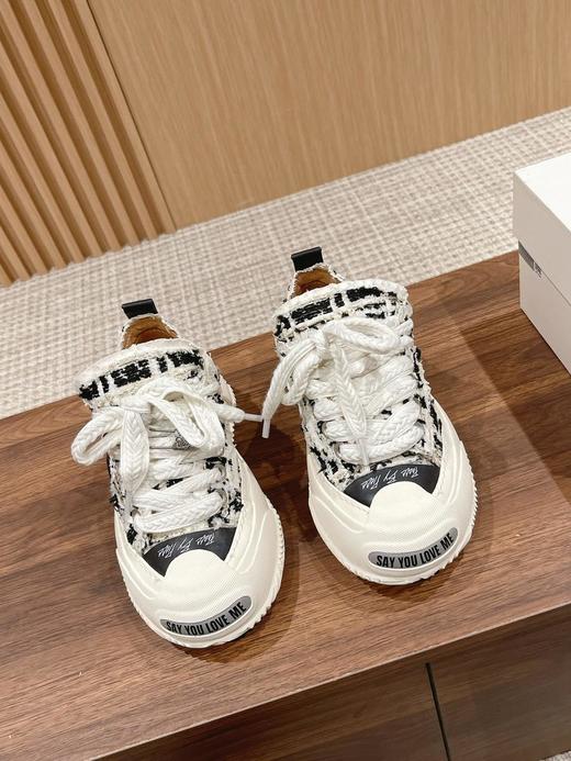 吴建豪xVESSELSMILENCE棉花糖隐藏款低帮可替换开口笑厚底休闲帆布鞋（SLB） 商品图6