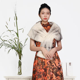 SIM GRACE优雅夫人 女士新品搭配晚礼服秋冬进口水貂毛保暖时尚