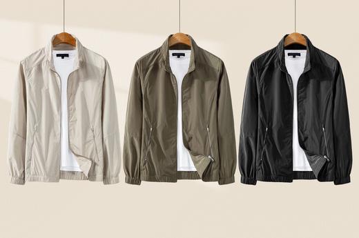 Martine Wester 男款 记忆面料隐藏式帽子立领外套 11063216 商品图0