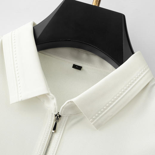 【新款DDP】大依优型大码弹力长袖Polo衫翻领男装加肥加大体恤大号上衣胖子弹力休闲商务 商品图5