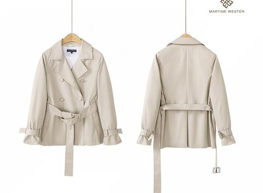 Martine Wester女式英伦双排中长款风衣  11363053 商品图3