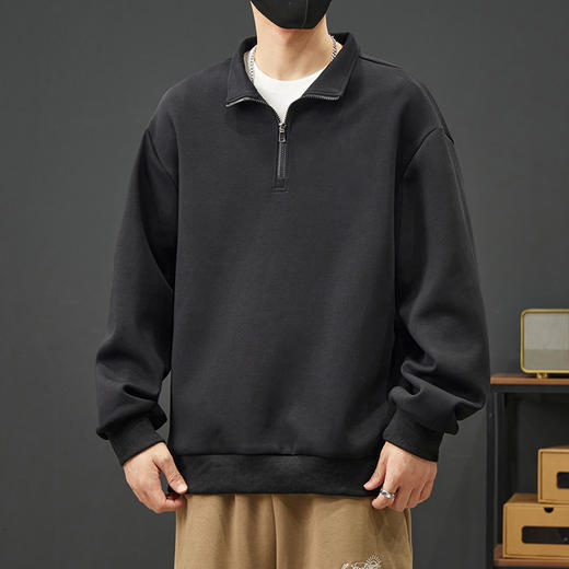 【新款DYY】大依优型大码小立领卫衣男宽松休闲上衣胖子加肥加大男士潮流 商品图6