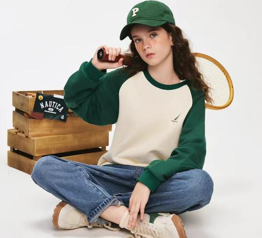 【春上新】8楼诺帝卡【儿童基本款】NAUTICA/诺帝卡童装 男童女童卫衣春秋季插肩袖  吊牌价   349元  活动价   226元 商品图2