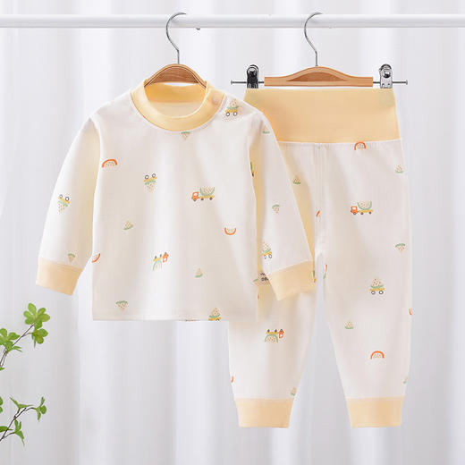 【春秋四季婴儿内衣无骨套装】2024新款儿童秋衣秋裤男宝宝套头睡衣女 商品图2