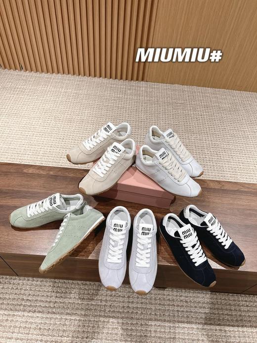 MiuMiu缪缪德训鞋2024新款火*脏脏鞋小白鞋（HC） 商品图2