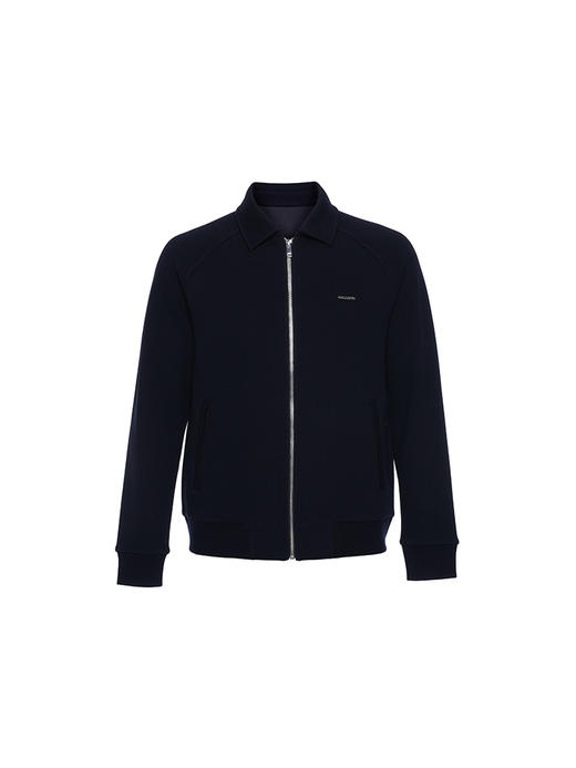 callisto乐行系列藏青色莫代尔混纺夹克 商品图0