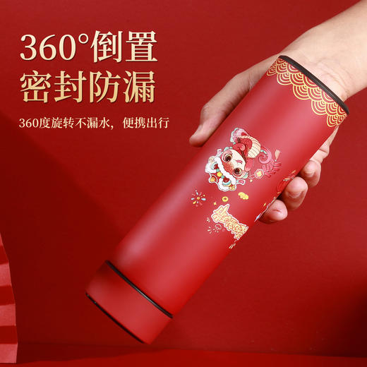 2025蛇年中国风国潮不锈钢保温杯 水杯新年节日活动礼品杯 公司礼品礼盒 商品图3
