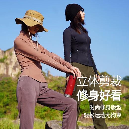 跃牌【瑞幸系列】反光夜跑立领长袖拉链lulu瑜伽服跑步健身修身收腰显瘦运动外套HWT008 商品图3