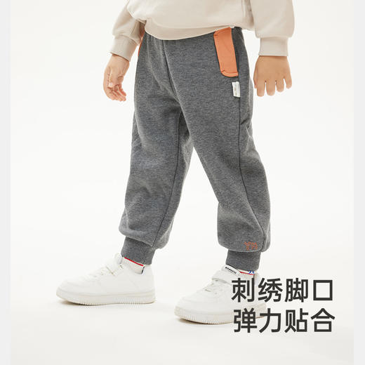 【商场同款】英氏儿童裤子秋季加绒长裤休闲裤男童运动裤新款 商品图5