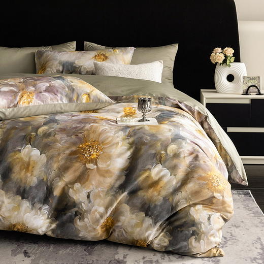 顶柔60S长绒棉数码印花四件套 商品图8