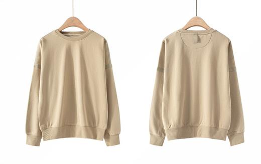 Martine Wester 女全棉毛圈布贴带圆领卫衣 11423223 商品图4