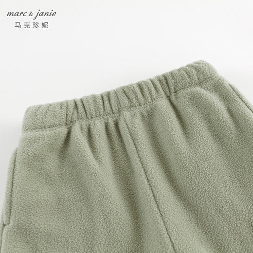 马克珍妮男童山系立体口袋摇粒绒束脚裤2024年秋冬新款241061 商品图2