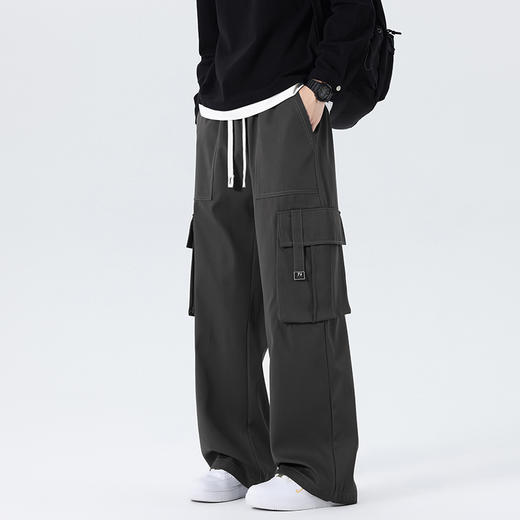 【新款DYF】大依优型大码直筒休闲裤工装裤阔腿加肥加大男装舒适胖子肥佬百搭运动裤长裤 商品图6