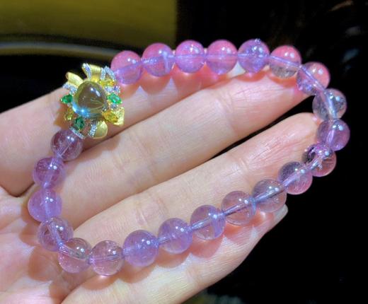 7.5mm紫碧玺手链 商品图0