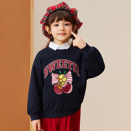 B.DUCK小黄鸭童装春秋圆领卫衣105-150 FF3408010 商品图6