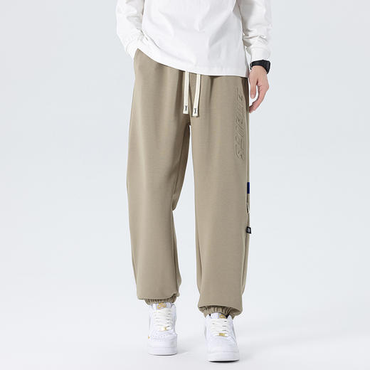 【新款DYF】大依优型大码束脚小脚运动针织休闲裤加肥加大男装舒适胖子肥佬百搭运动裤长裤 商品图1