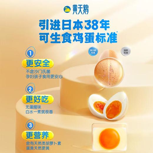 黄天鹅可生食鲜鸡蛋 24枚 1.272kg/盒 不含沙门氏菌 商品图3