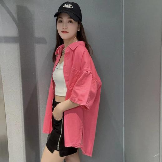 MZ1-1双口袋基础百搭衬衫40715（粉） 秋季 143010620321 商品图1