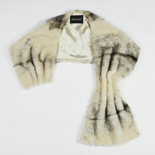 SIM GRACE优雅夫人 女士新品搭配晚礼服秋冬进口水貂毛保暖时尚 商品图3