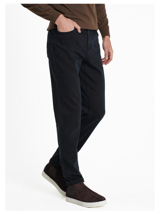 callisto深蓝色羊毛混纺牛仔裤 商品图3