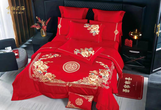 一丝浓婚庆刺绣四件套 商品图8