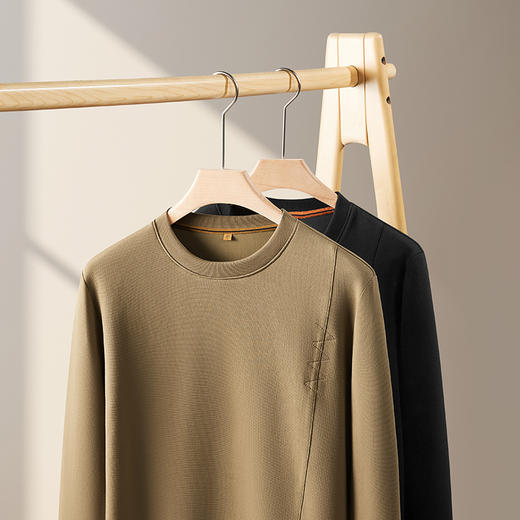 【新款DDP】大依优型大码卫衣长袖休闲加肥加大男士胖子大码内搭上衣打底显瘦 商品图8