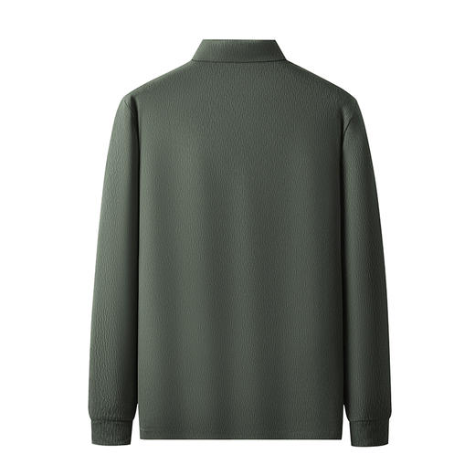 【新款DDP】大依优型大码弹力长袖Polo衫翻领男装加肥加大体恤大号上衣胖子弹力休闲商务 商品图8