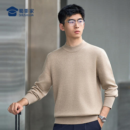 【自发热可机洗毛线衫】商务通勤保暖长袖毛衫圆领针织套头打底衫M403 商品图10
