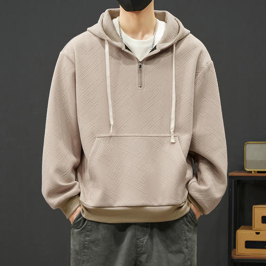 【新款DYY】大依优型大码连帽卫衣男宽松休闲上衣胖子加肥加大男士潮流 商品图2