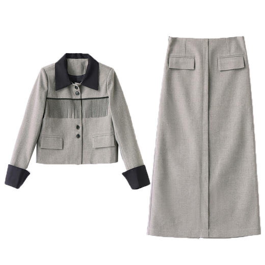 秋装运动时尚套装，韩版轻奢高级感盐系穿搭两件套HR-YRX8908 商品图4