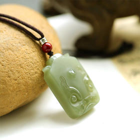 【经典】东方醒狮冰晴和田玉无事牌