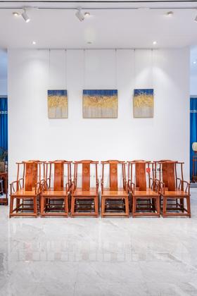 红桥红  家具严选  缅甸花梨（大果紫檀）【上博四出头 官帽椅】