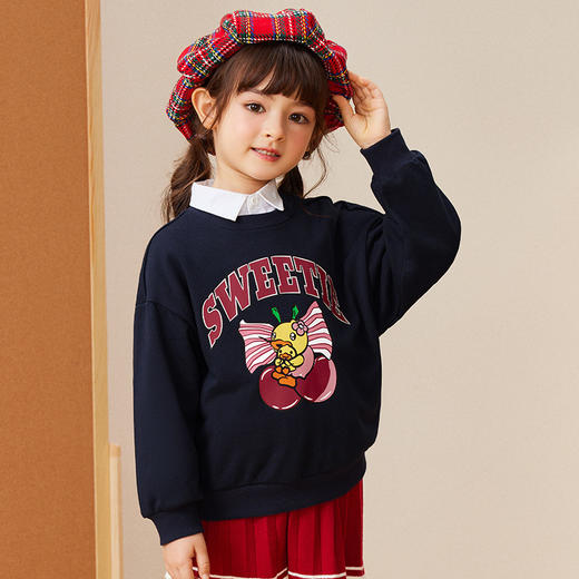 B.DUCK小黄鸭童装春秋圆领卫衣105-150 FF3408010 商品图5