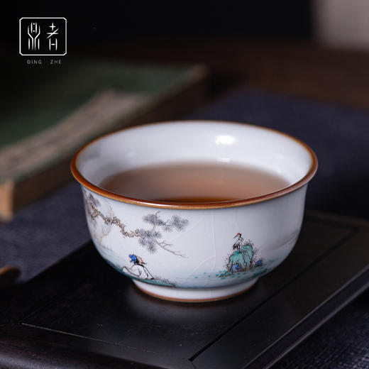 问鼎鼎者青花帷幄杯（卧松观鹤）（缺货） 商品图1