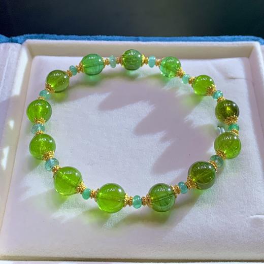 8.5mm绿碧玺手链 商品图0