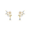 【山茶花】S925银花朵锆石耳饰【YXS-E4486】 商品缩略图4