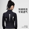 跃牌【瑞幸系列】紧身立领软糯短款运动上衣修身显瘦瑜伽服长袖HWT006 商品缩略图2