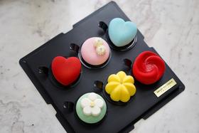 法式慕斯蛋糕 | 抹茶茉莉巧克力凤梨香草伯爵茶 - 六宫格