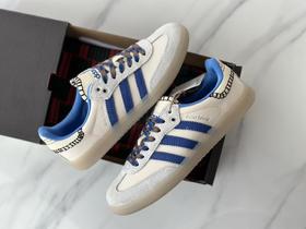 阿迪&WalesBonner桑巴舞系列绅士德训足球百搭皮革板鞋双色（DD）