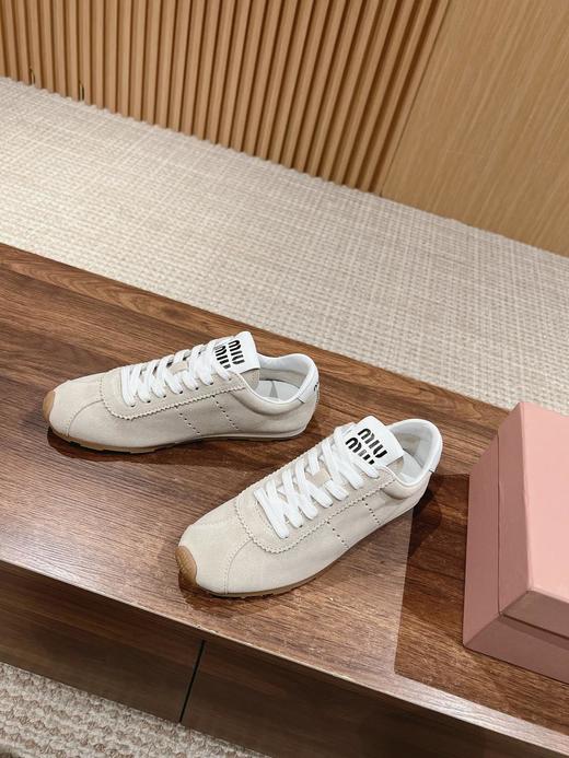 MiuMiu缪缪德训鞋2024新款火*脏脏鞋小白鞋（HC） 商品图6