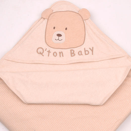 棉果果秋季新品春秋季男童女童彩棉婴儿儿童被子抱被（90*90cm）M405550800041 商品图2