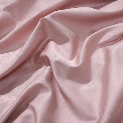 60长绒棉全棉四件套纯色大提花  叶琳-萝莉粉 商品图8