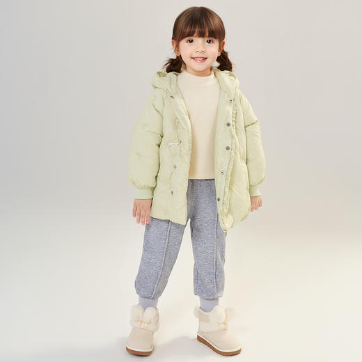 笛莎Deesha 女童裤子2024冬季新款女童加绒束脚裤 商品图2