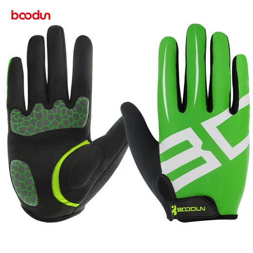 boodun春秋自行车骑行手套0938全指硅胶减震长指公路山地车单车装备 商品图3